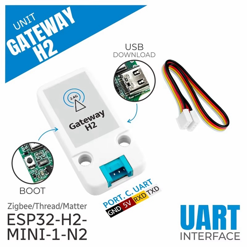 Matter Hub Thread - Unit Gateway H2 ESP32-H2 Thread/Zigbee Gateway