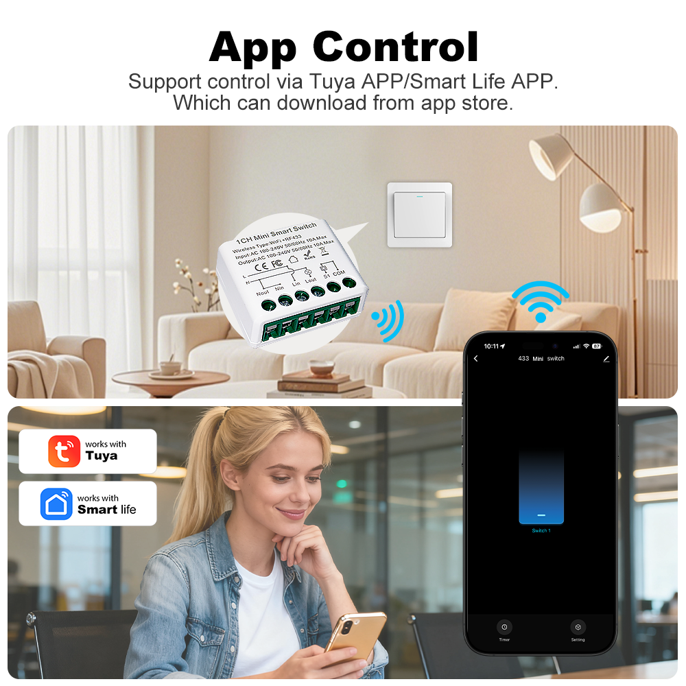 For Tuya WIFI 10A Smart Light  - Diy Automation 评论和价格