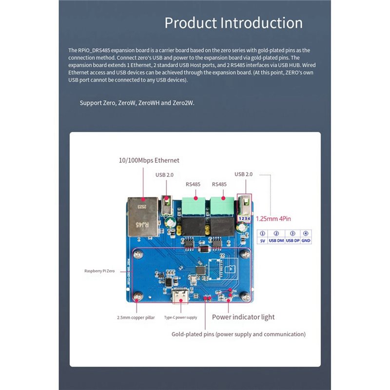 FEDI-Rpi0-DRS485 Dual RS485 Ex - Pi Zero W Board 评论和价格