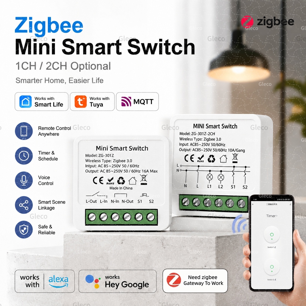 Zigbee Tuya Smart Switch Smart - Home Automation Diy 评论和价格