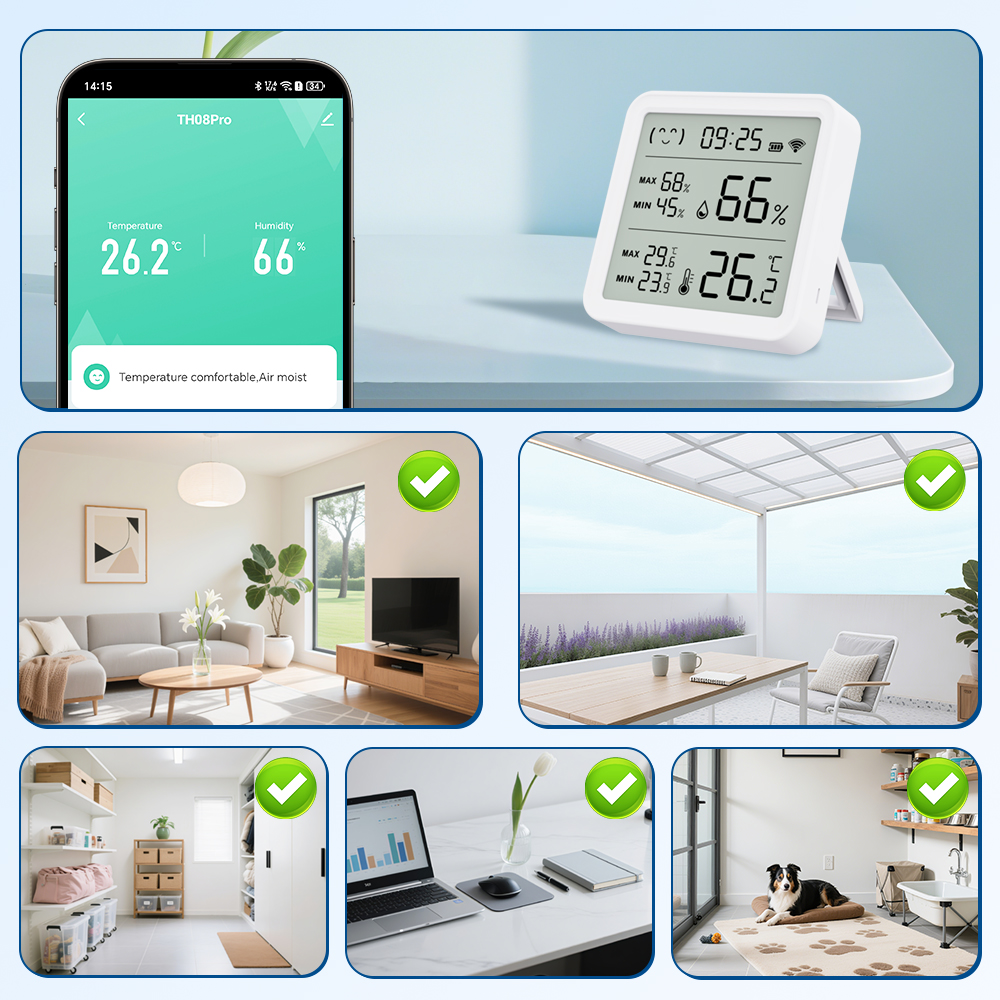 Tuya WiFi Thermometer hygromet - Temperature Humidity Sensor 评论和价格