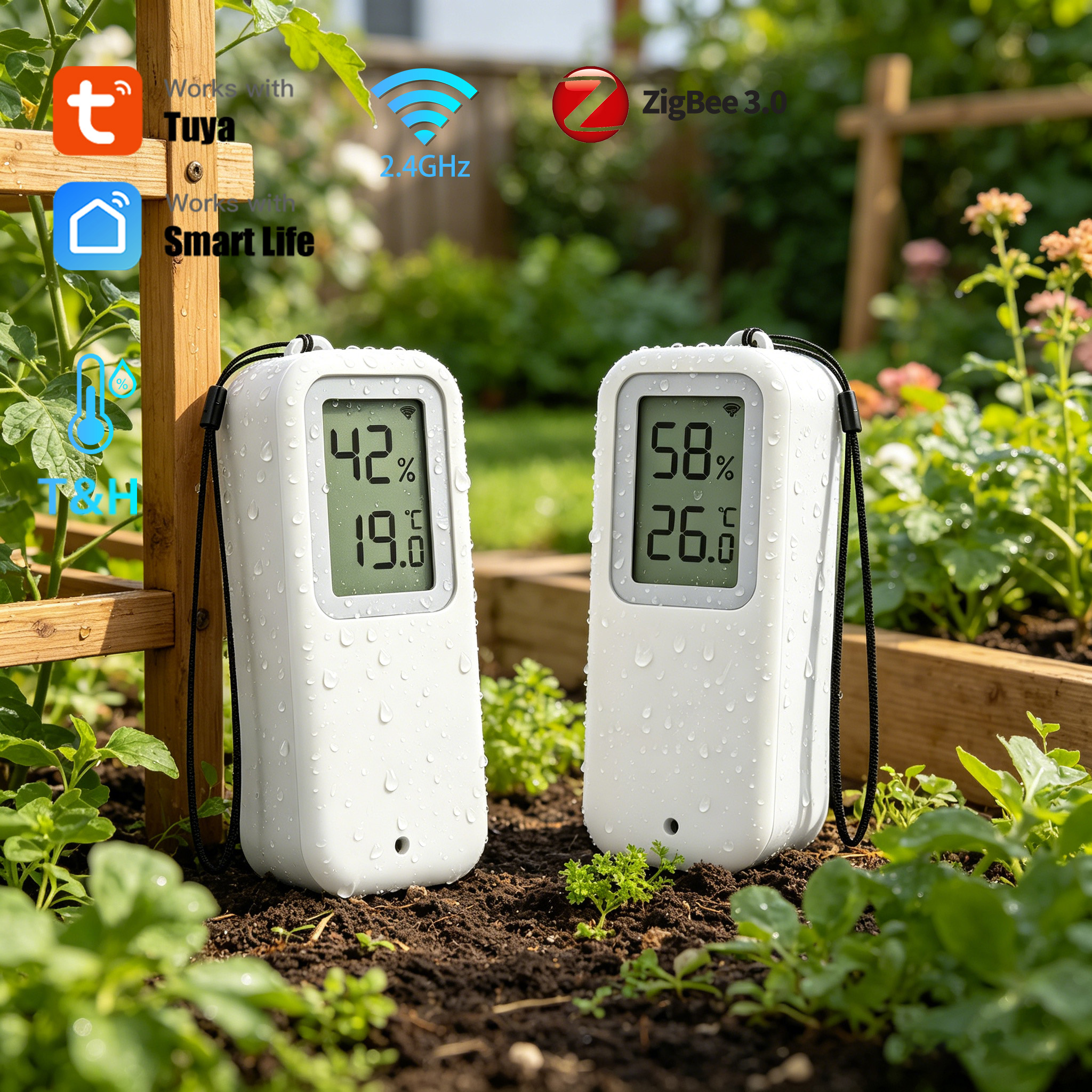 Tuya WiFi ZigBee Temperature a - Temperature Humidity Sensor 评论和价格