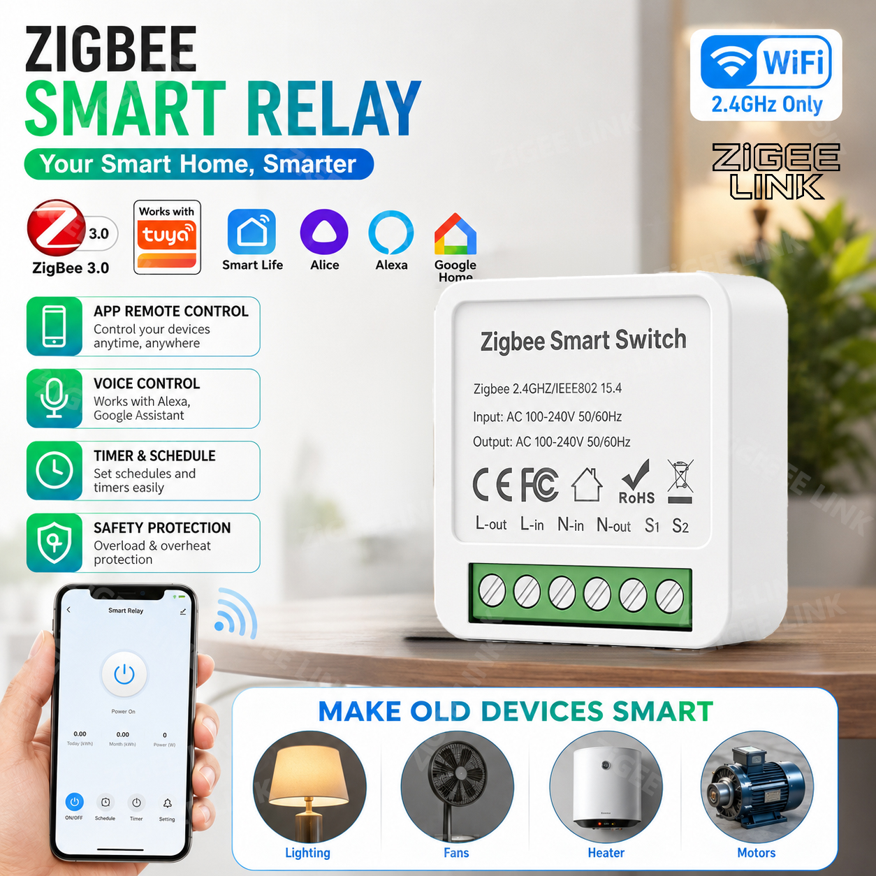 Mini WIFI Zigbee3.0 Smart Swit - Home Automation Diy 评论和价格