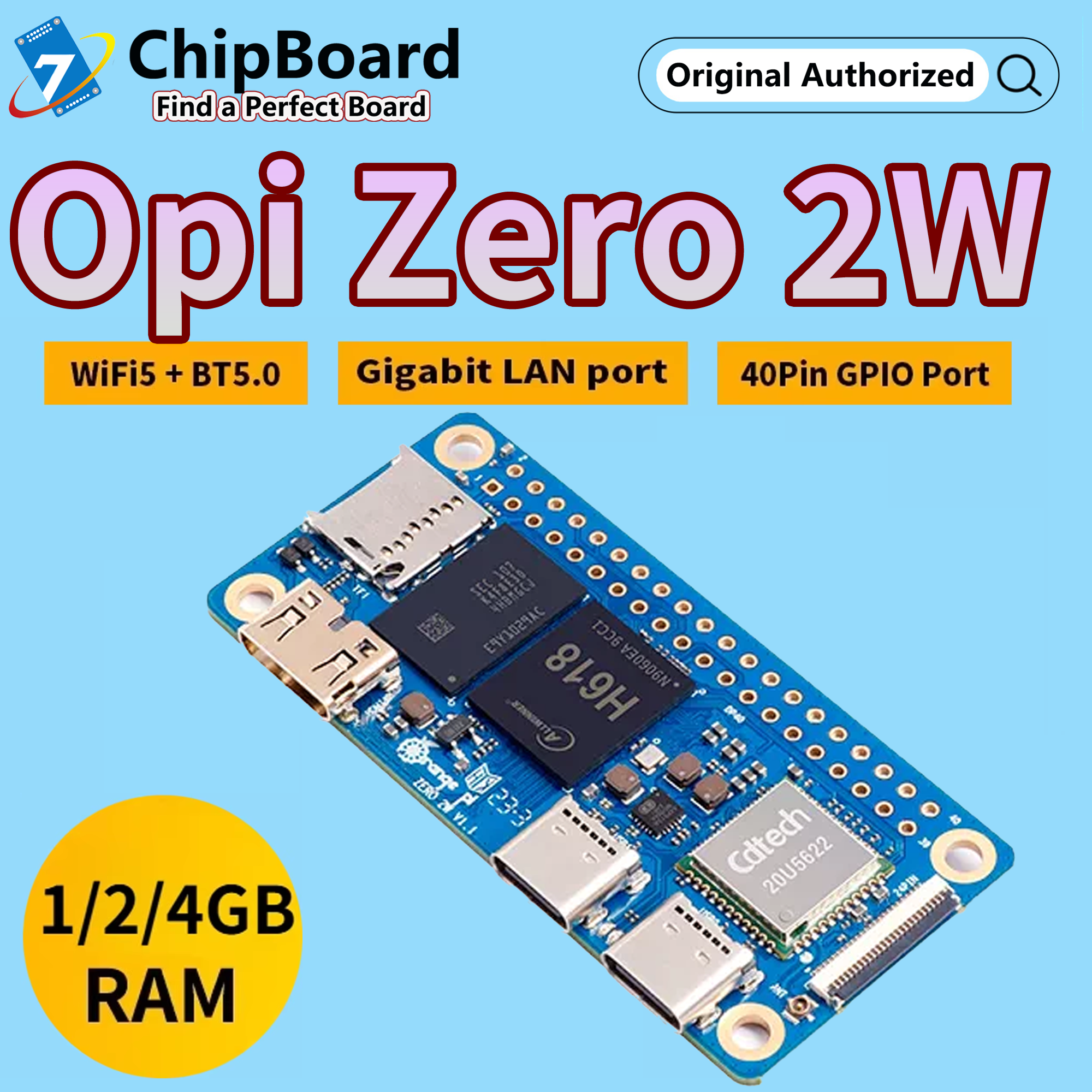 OPi Zero 2W 1G/1.5G/2G/4GB RAM - Pi Zero W Board 评论和价格