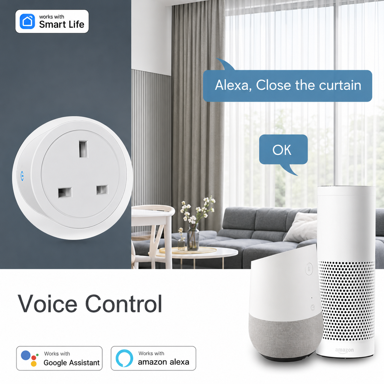 Tuya UK-Standard Smart Plug Wi - Home Automation Ideas 评论和价格