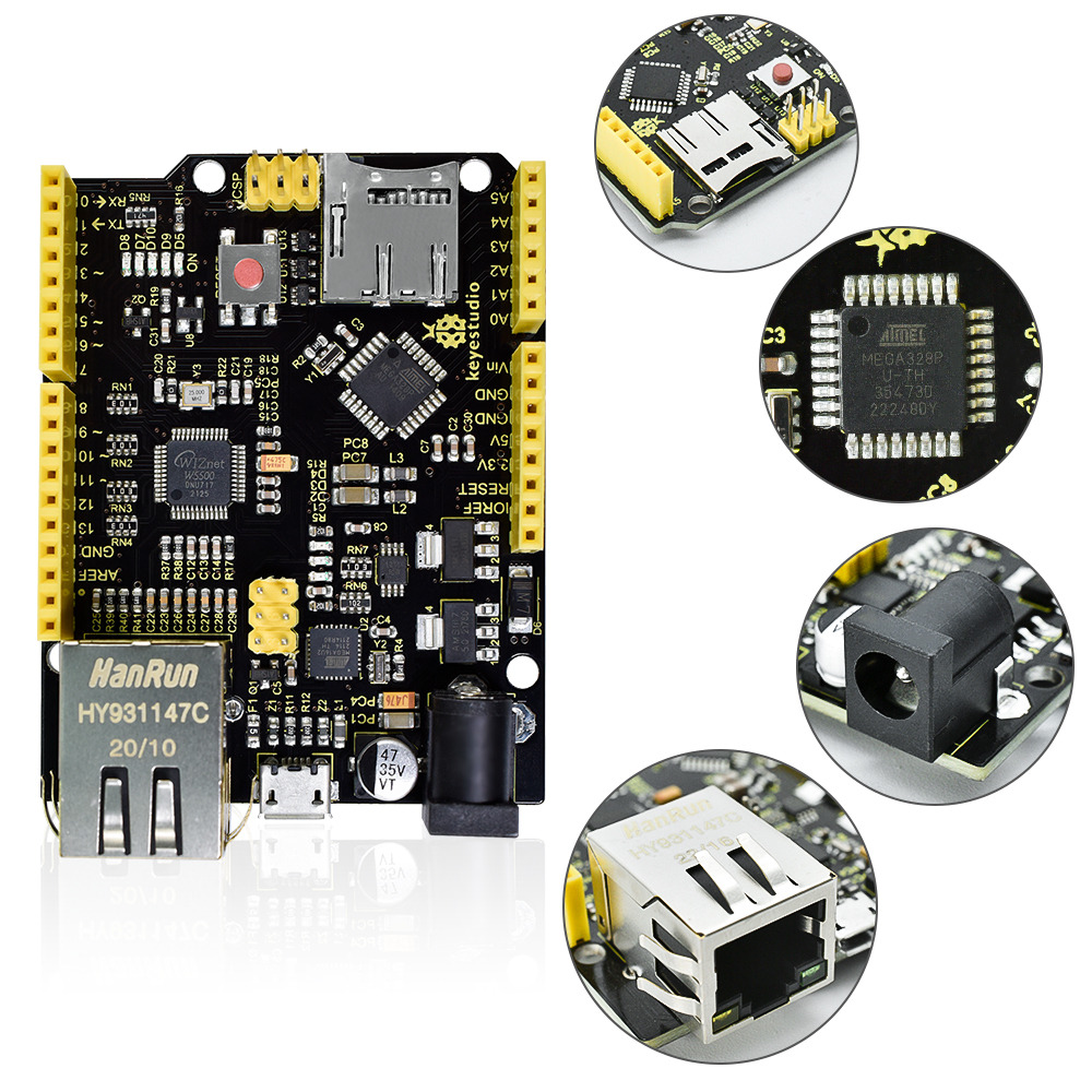 Keyestudio W5500 ETHERNET DEVE - Ethernet Module W5500 评论和价格
