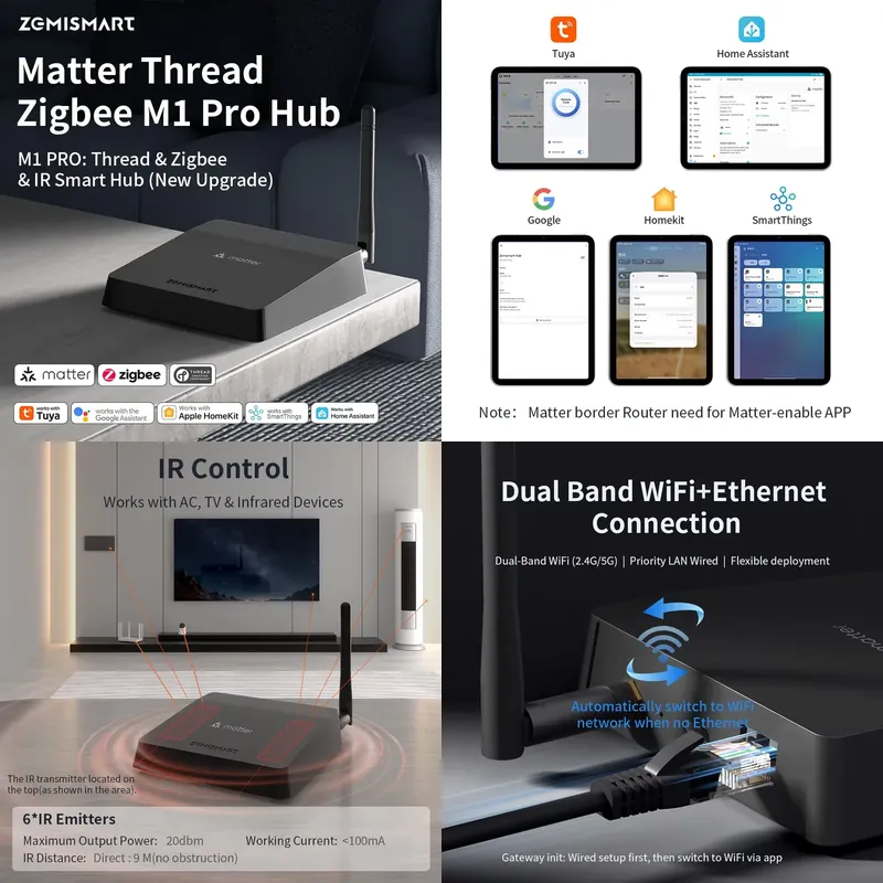 Zemismart Matter Thread Hub Zi - Matter Hub Thread 评论和价格