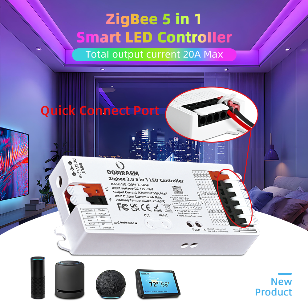 DOMRAEM Zigbee 3.0 5 in 1 LED  - Zigbee Coordinator Stick 评论和价格