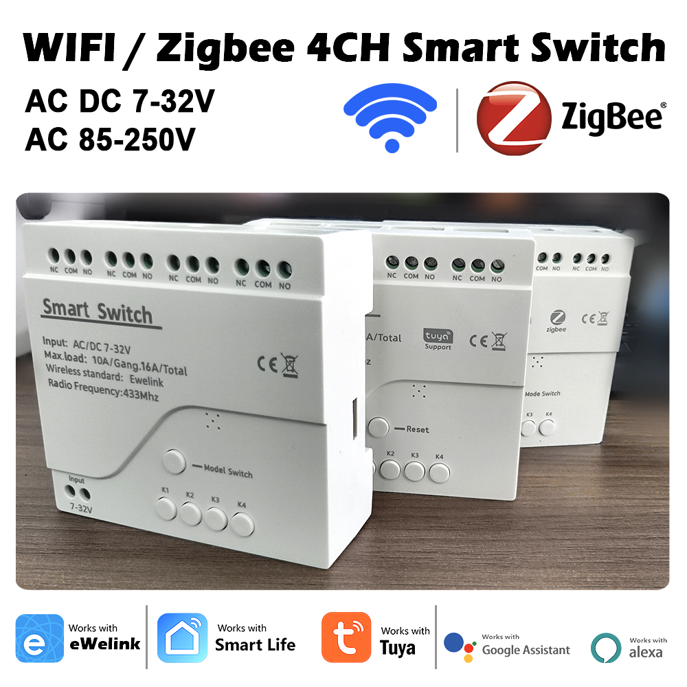 4CH Wifi / Zigbee Smart Relay  - Home Automation Diy 评论和价格