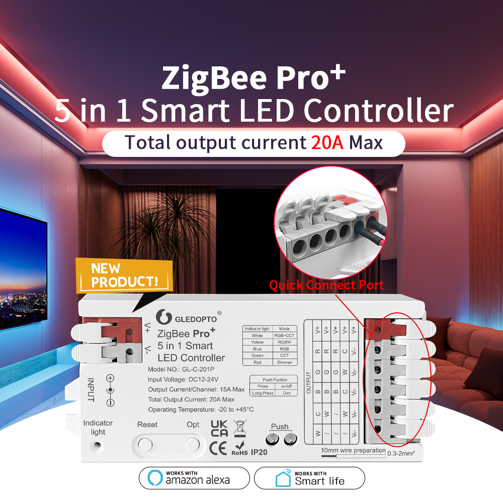 GLEDOPTO ZigBee 3.0 Pro+ 2 in  - Zigbee Coordinator Stick 评论和价格