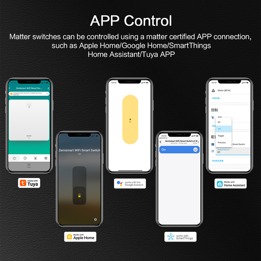 Zemismart Matter WiFi 3-Way Sm - Matter Hub Thread 评论和价格