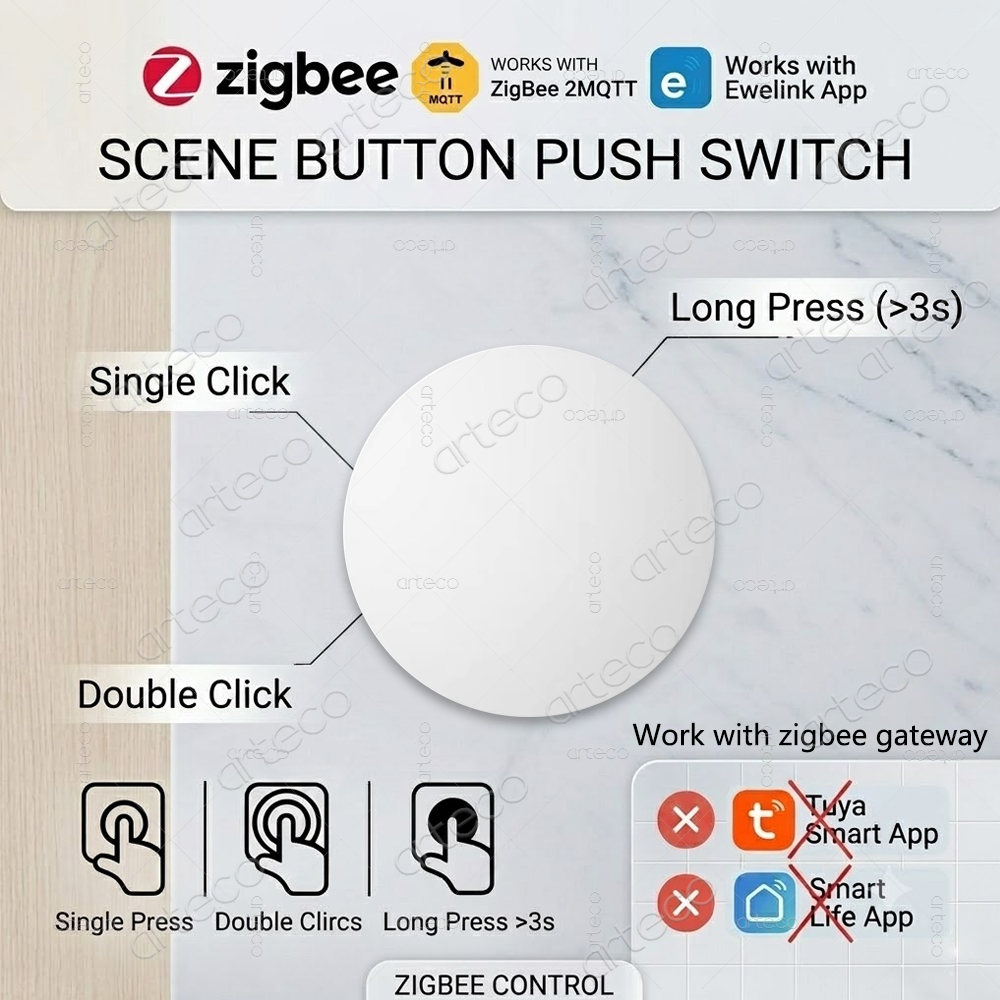 Zigbee Button Scene Switch Wir - Home Automation Ideas 评论和价格
