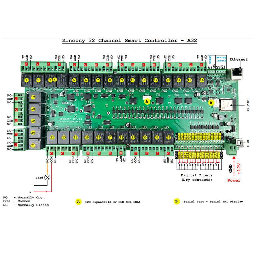 KC868-A32 ESP32 Wifi  RS232 US - Home Automation Arduino 评论和价格