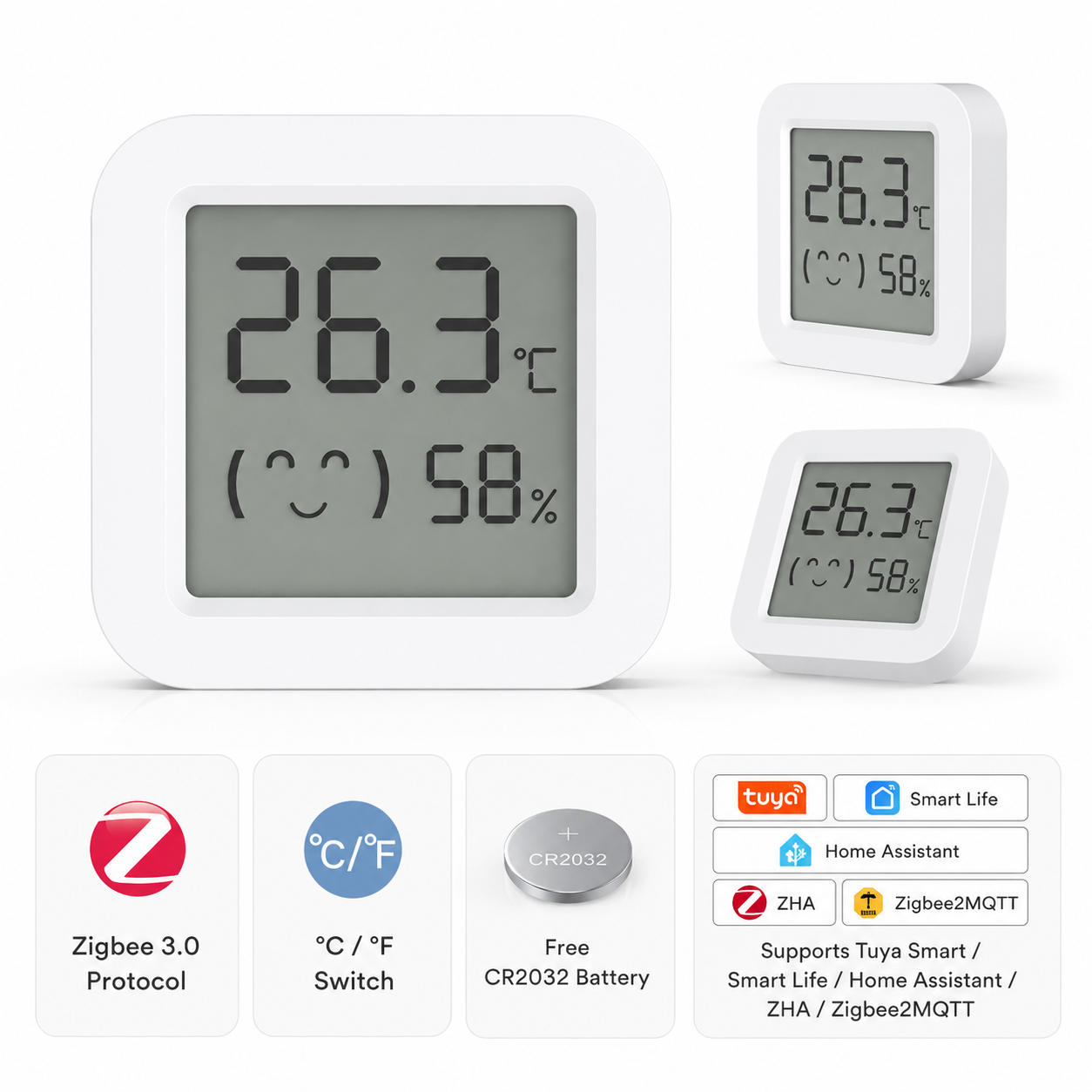 Zigbee2MQTT Tuya Temperature H - Temperature Humidity Sensor 评论和价格