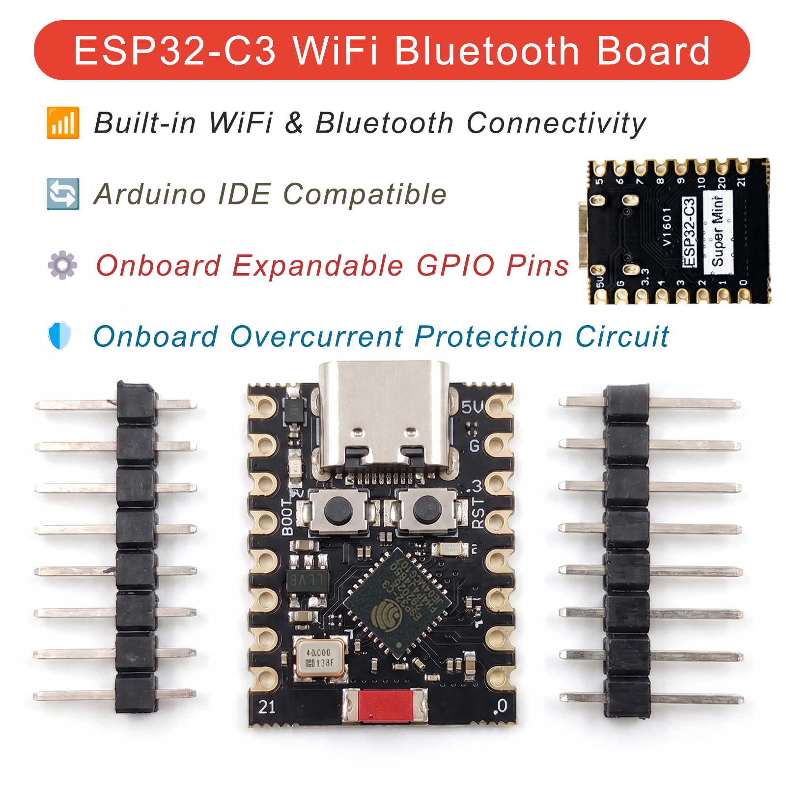 1-10PCS ESP32-C3 SuperMini Dev - Home Automation With Arduino 评论和价格